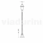 Streetlight til klassisk udendørs lavet i Italien, Kristel Viadurini