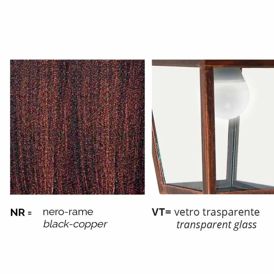 Udendørs lampe stolpe i støbt aluminium fremstillet i Italien, Kristel Viadurini