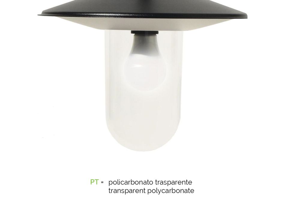 Gadelampe i vintagestil med 3 lys i gråt aluminium Fremstillet i Italien - Belen Viadurini