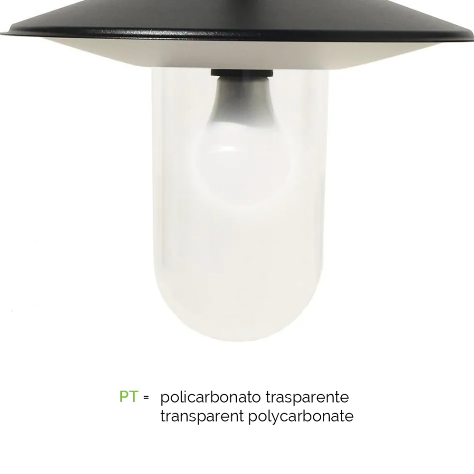 Gadelampe i vintagestil med 3 lys i aluminium Fremstillet i Italien - Belen Viadurini