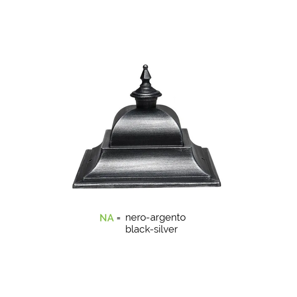 Vintage udendørslampe i aluminium Fremstillet i Italien - Bonaria Viadurini