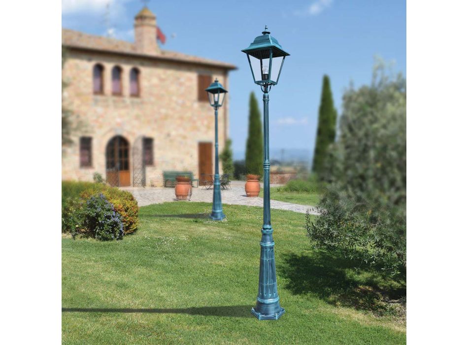 Vintage udendørslampe i aluminium Fremstillet i Italien - Bonaria Viadurini