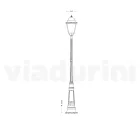 Vintage udendørslampe i aluminium Fremstillet i Italien - Bonaria Viadurini