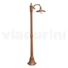 Vintage lampe i aluminium med diffuser i messing Fremstillet i Italien - Adela Viadurini
