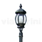 Vintage udendørslampe i antracit aluminium Lavet i Italien - Empire Viadurini