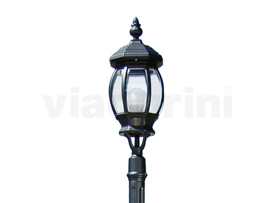 Vintage udendørslampe i antracit aluminium Lavet i Italien - Empire Viadurini
