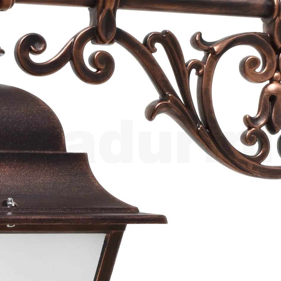 Udendørs lanterne i glas og aluminium i 5 forskellige finish - Alchemist Viadurini