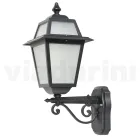 Havelanterne i antracit aluminium og sandblæst glas - Elric Viadurini