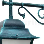 Udendørs væglanterne i aluminium og sandblæst glas - Alchemist Viadurini