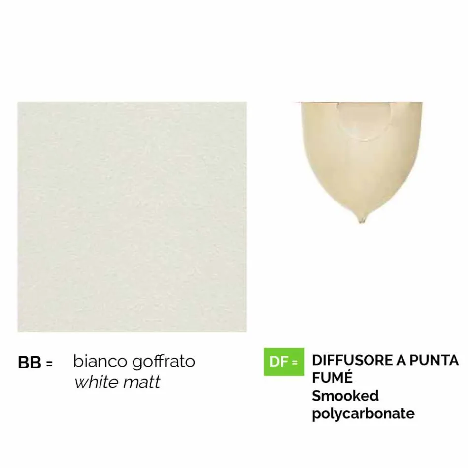 Anusca væg lygte til udendørs brug i hvid aluminium lavet i Italien Viadurini