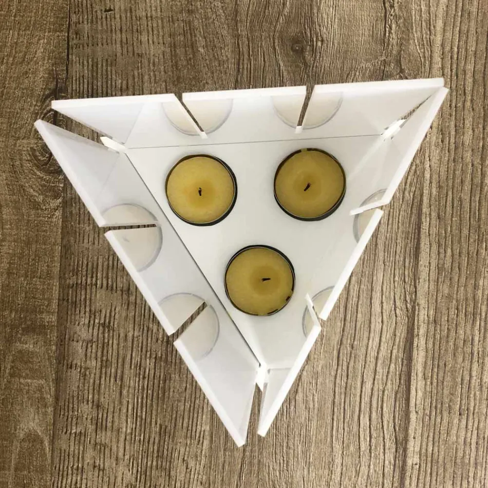 Moderne design lanterne i høj kvalitet hvid Corian lavet i Italien - Sisifo Viadurini