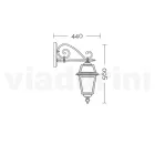 Udendørs lanterne lavet af antracit aluminium og glas lavet i Italien - Elric Viadurini