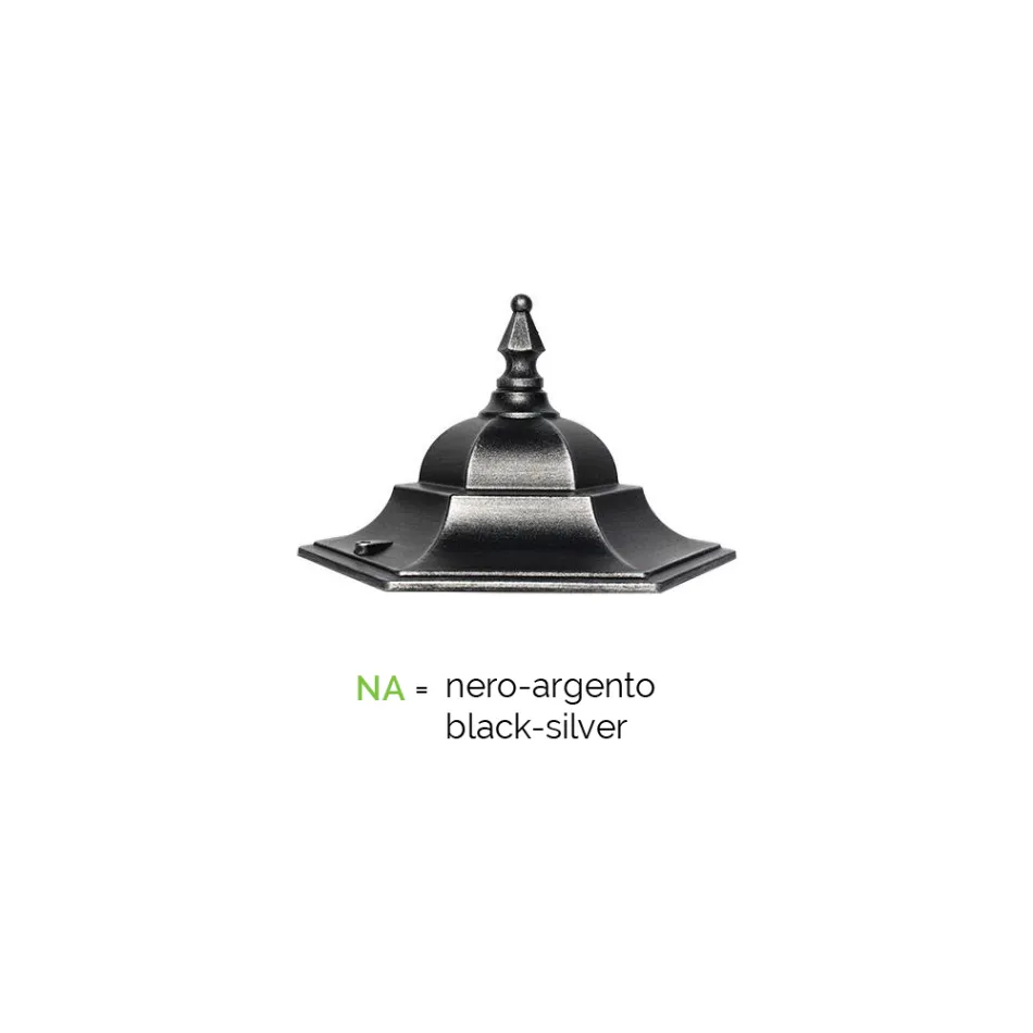 Vintage stil udendørs lanterne i aluminium lavet i Italien - Janira Viadurini