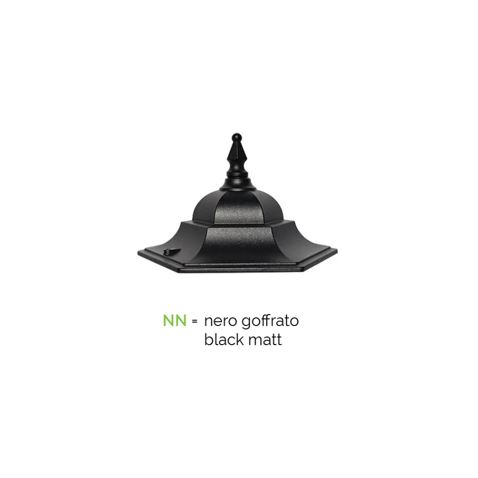 Vintage stil udendørs lanterne i aluminium lavet i Italien - Janira Viadurini