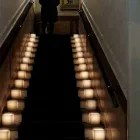 Duftlygte i voks med ridset effekt med fyrfadslys lavet i Italien - Famme Viadurini