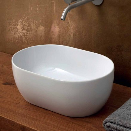 Håndvask 45x32cm keramiske køkkenbordet Italien stjerne lavet, moderne design Viadurini
