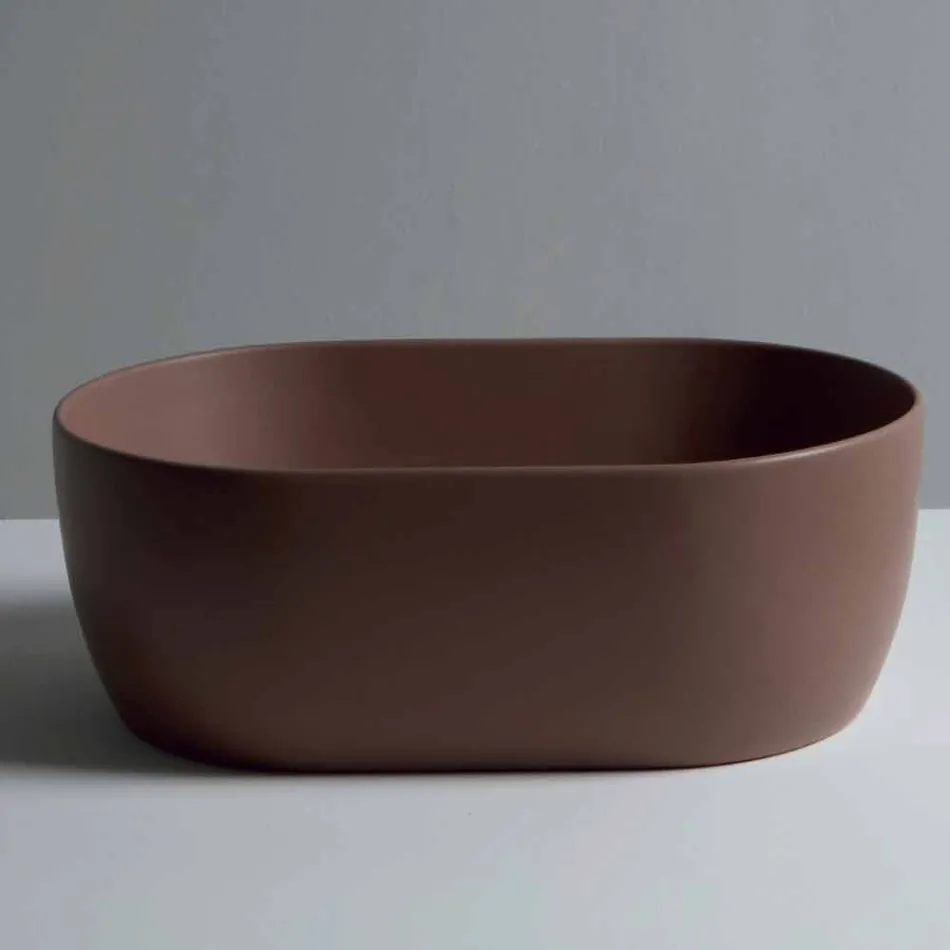 Håndvask 45x32cm keramiske køkkenbordet Italien stjerne lavet, moderne design Viadurini