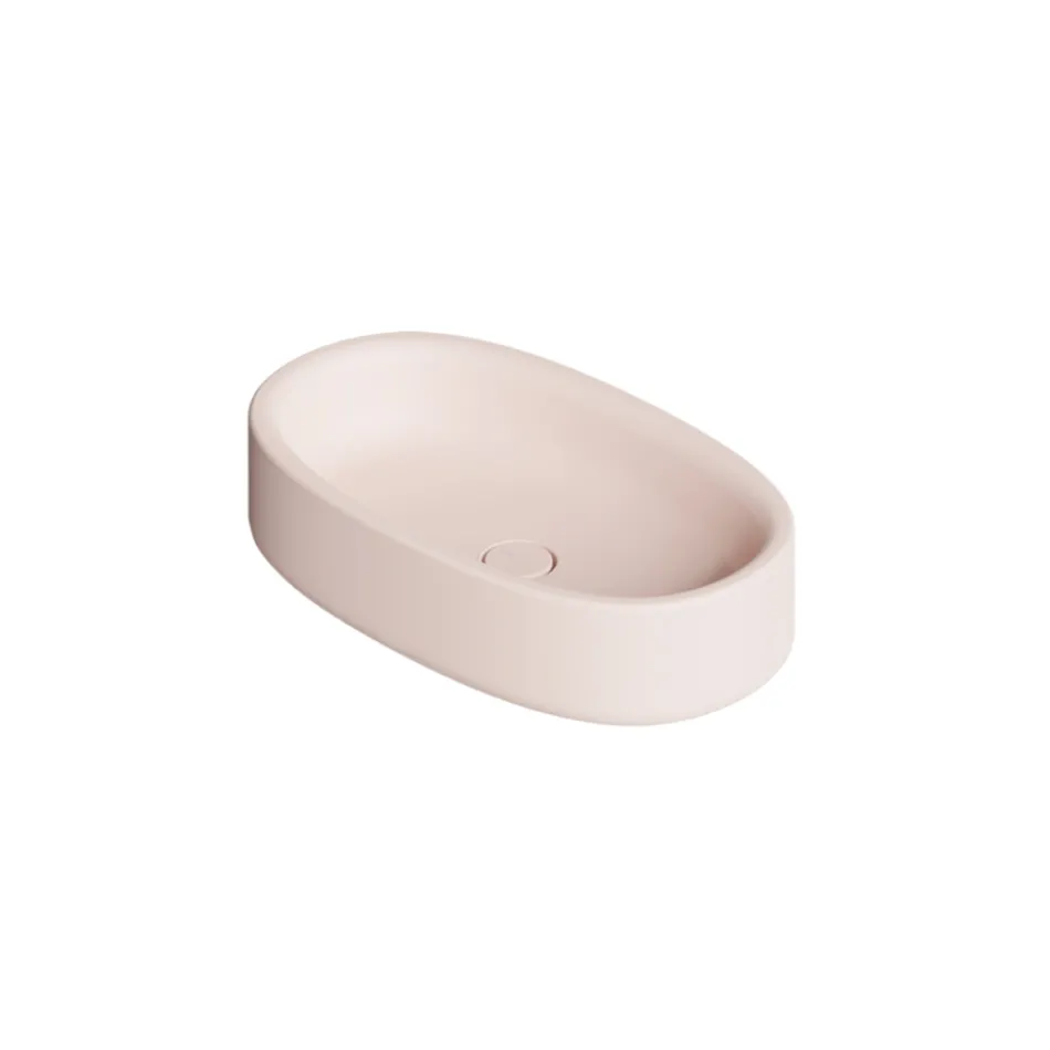 60x35 cm bordpladevask i keramik i forskellige farver, fremstillet i Italien - Girl Viadurini