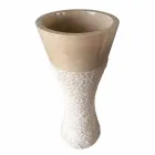 Hvid kolonne håndvask i Iris natursten, unikt stykke Viadurini