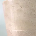 Igor håndmalet, blank hvid konisk piedestal håndvask Viadurini