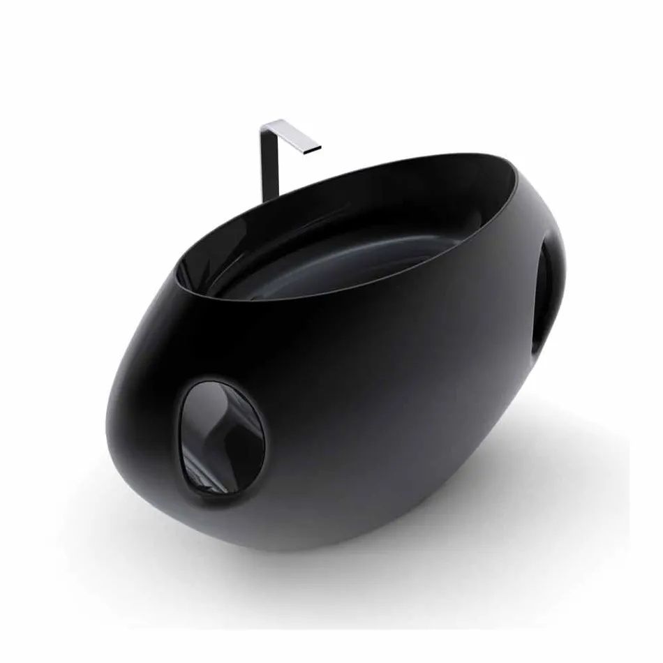 Moderne design piedestal vask Pandora lavet i Italien Viadurini