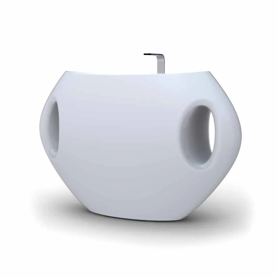 Moderne design piedestal vask Pandora lavet i Italien Viadurini