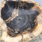 Design piedestalvaske i Ley natursten, håndlavet Viadurini