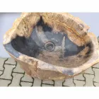 Design piedestalvaske i Ley natursten, håndlavet Viadurini