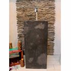 Håndvask Stone Column Natural Black Balik Viadurini