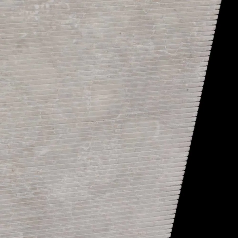 Sokkelvaske lavet af natursten Sire hvid, håndlavet Viadurini