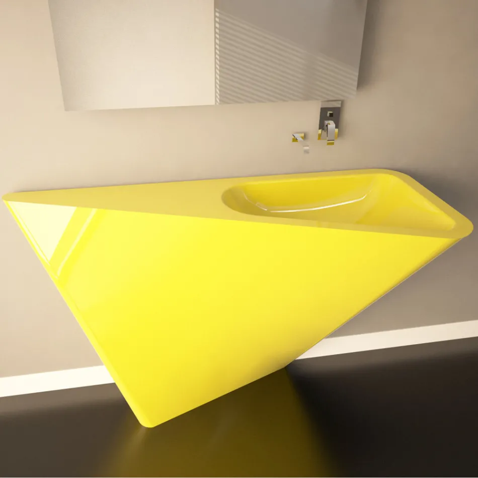 Moderne piedestal håndvask håndlavet af Mullet Viadurini