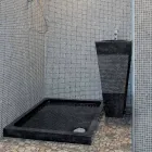 Håndvask Kolonne Pyramid Stone Natural Black Nias Viadurini