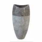 Håndvask Kolonne Sfærisk Stone Natural Smoke Gili Viadurini