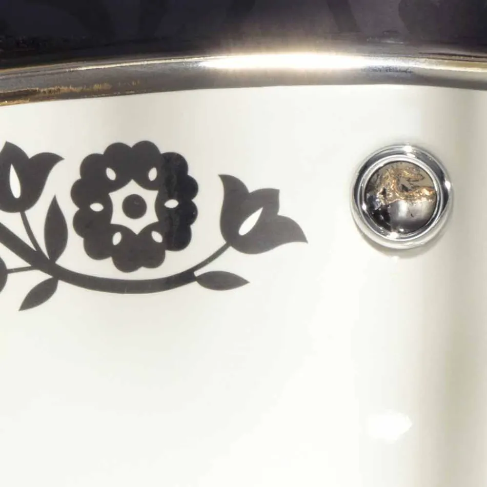 Indbygget barok indbygget vask i ild ler lavet i Italien, Otis Viadurini