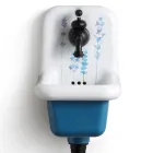 Moderne Design Mønstret Keramisk Vægmonteret Håndvask 26 cm - Jordan Viadurini