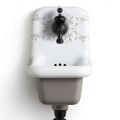 Vintage Style Mønstret Keramisk Vægmonteret Håndvask 26 cm - Jordan