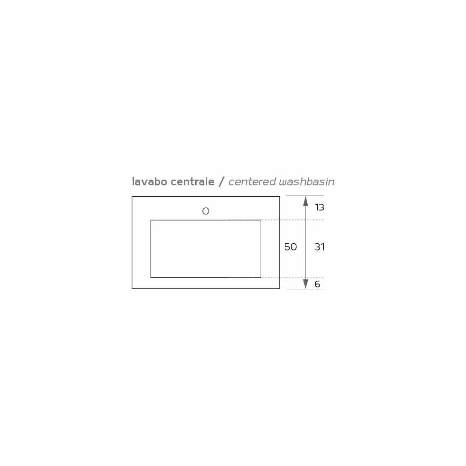 Moderne opvaskevaske i Texolid produceret i Italien, Rufina Viadurini