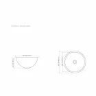 Sink design support kobber med satin nikkel overflade Pure Viadurini