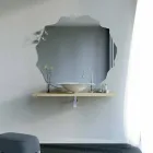 Moderne design håndvask i form af et Faruglium blad Viadurini