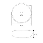 Bordplade håndvask lavet af ildfast ler lavet i Italien - Diego Viadurini