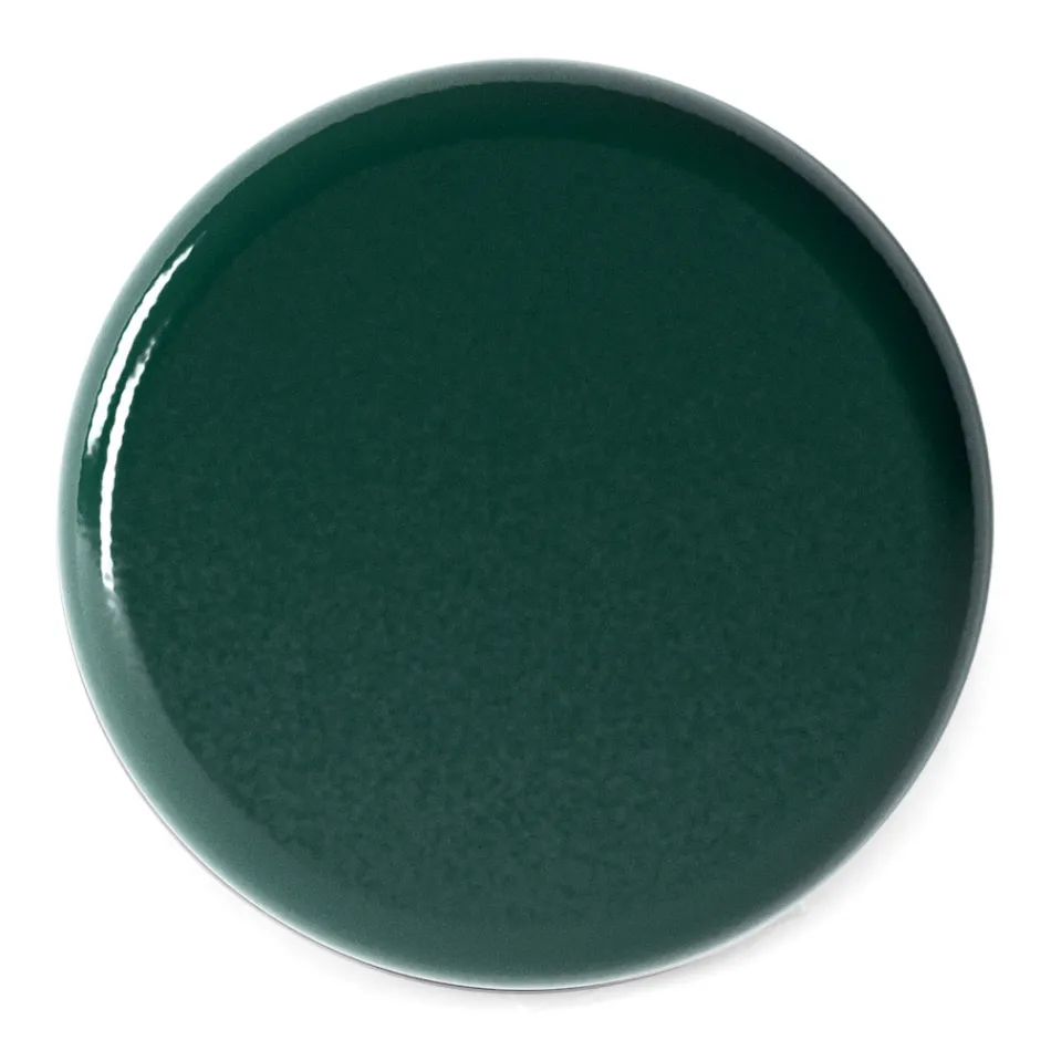 Rund farvet keramisk bordplade til badeværelset, lavet i Italien - Hoscar Viadurini