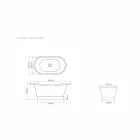 Synke badeværelse til støtte kobber og hvid jern Cala Viadurini