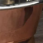 Synke badeværelse til støtte kobber og hvid jern Cala Viadurini