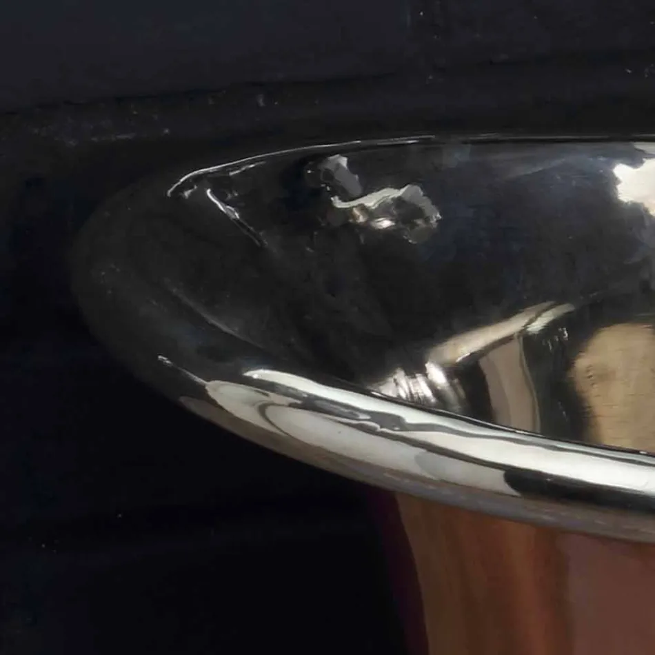 Synke badeværelse til støtte kobber og hvid jern Cala Viadurini