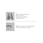 Bordplade eller væghængt håndvask i keramik Made in Italy - Act Viadurini