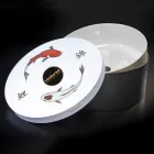 Hvid design badeværelsesvask i ildfast ler Lavet i Italien - Tatiana Viadurini