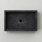 Badeværelseshåndvask i marmoreffekt porcelæn Stentøj Made in Italy - Ludmilla Viadurini