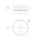 Håndvask i hånddrejet porcelænsstentøj Made in Italy - Dart Viadurini