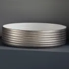 Håndvask i hånddrejet porcelænsstentøj Made in Italy - Dart Viadurini