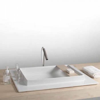 Basin badeværelse keramisk rektangulære moderne design Fred